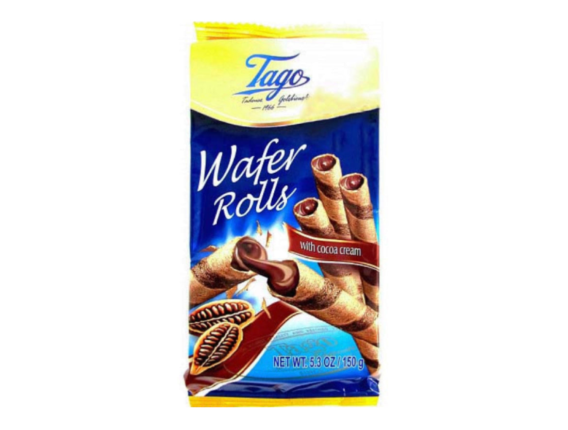 Tago Wafer Rolls Cocoa 150g