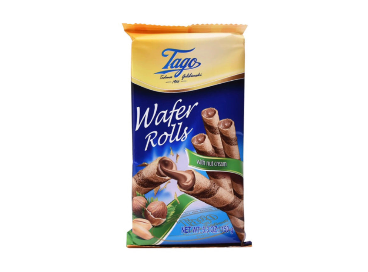 Tago Wafer Rolls Hazelnut 150g
