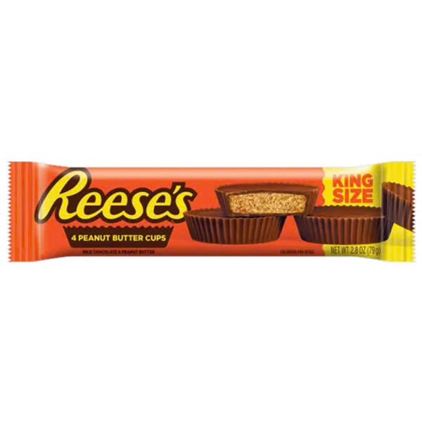 Reese’s 4 Peanut Butter Cups King Size 79g (THT 19/05/26)