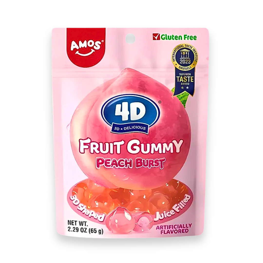 Amos 4D Fruit Gummy Peach Burst