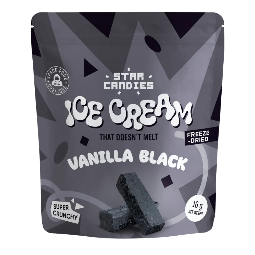 Star Candies Freeze-Dried Ice Cream Vanilla Black