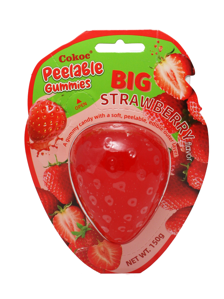 Cokoc Peelable Gummies Big Strawberry 150g