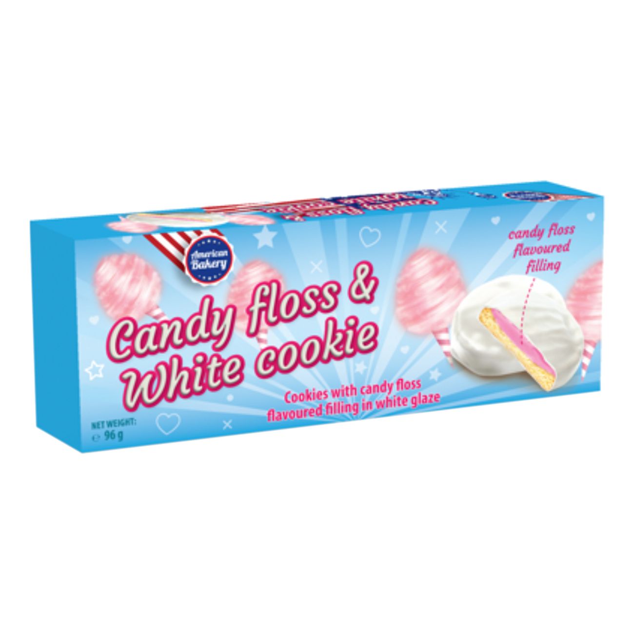 American Bakery Candy Floss & White Cookie