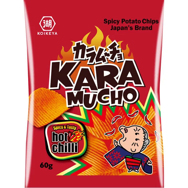 Karamucho Hot Chilli Ribbel Chips 60g