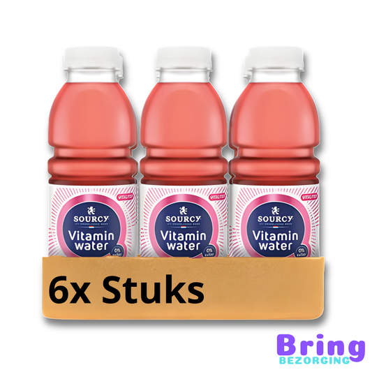 Sourcy Vitamin Water Framboos Granaatappel 500ml