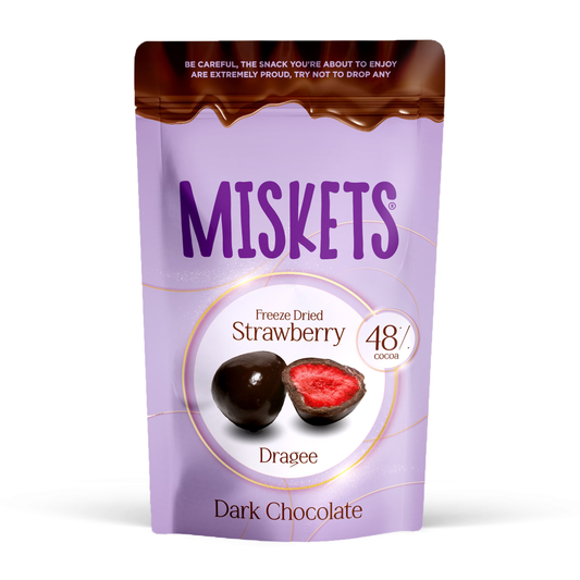 Miskets Freeze Dried Strawberry Dark Chocolate