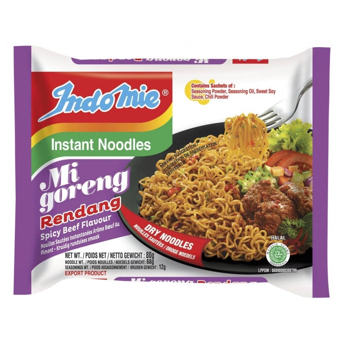 Indomie Noodles Spicy Beef