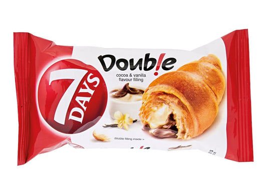 7 Days Double Croissant Cocoa & Vanilla