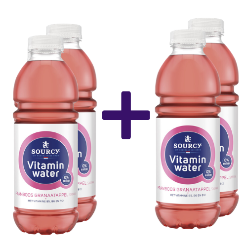 Sourcy Vitamin Framboos-Granaatappel 2+2 GRATIS