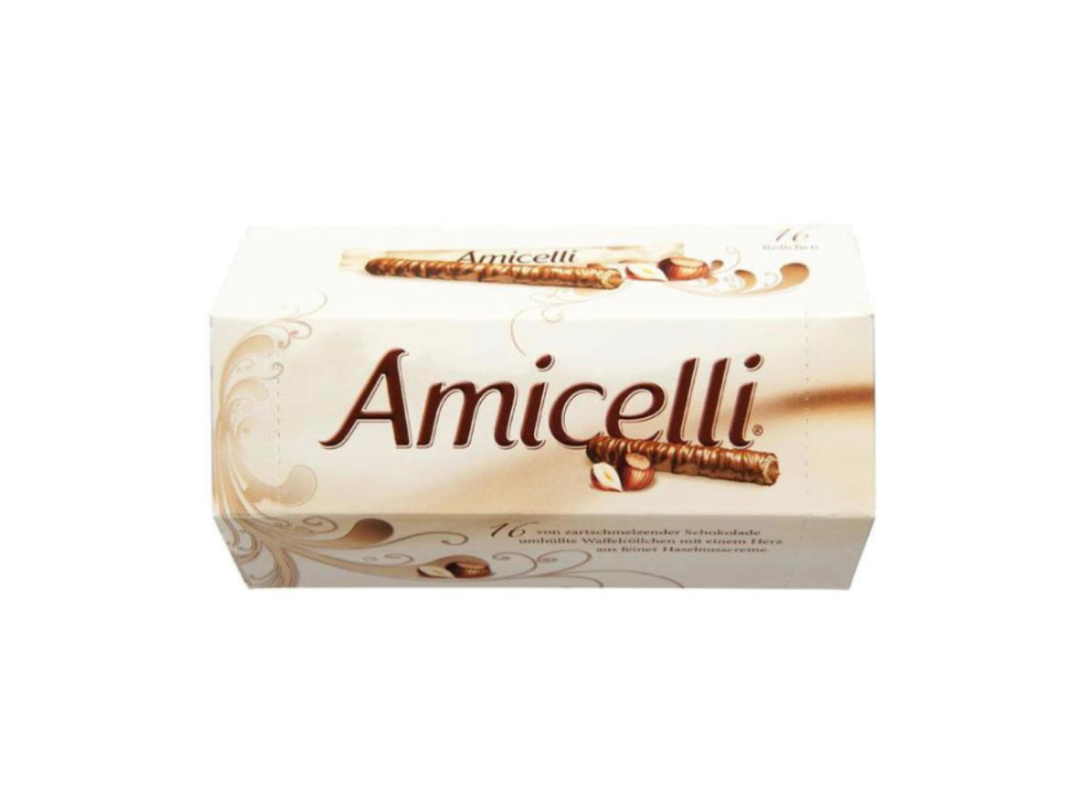 Amicelli Wafer Rolls Hazel 200g