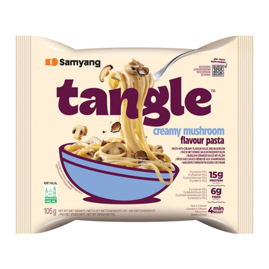 Samyang Tangle Creamy Mushroom Pasta