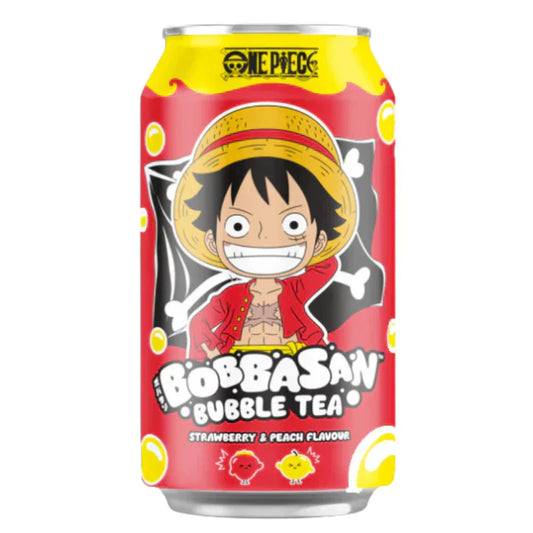 Luffy Bubble Tea Strawberry & Peach