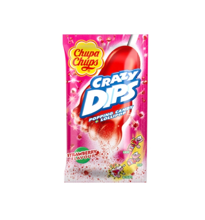 Chupa Chups Crazy Dips Strawberry