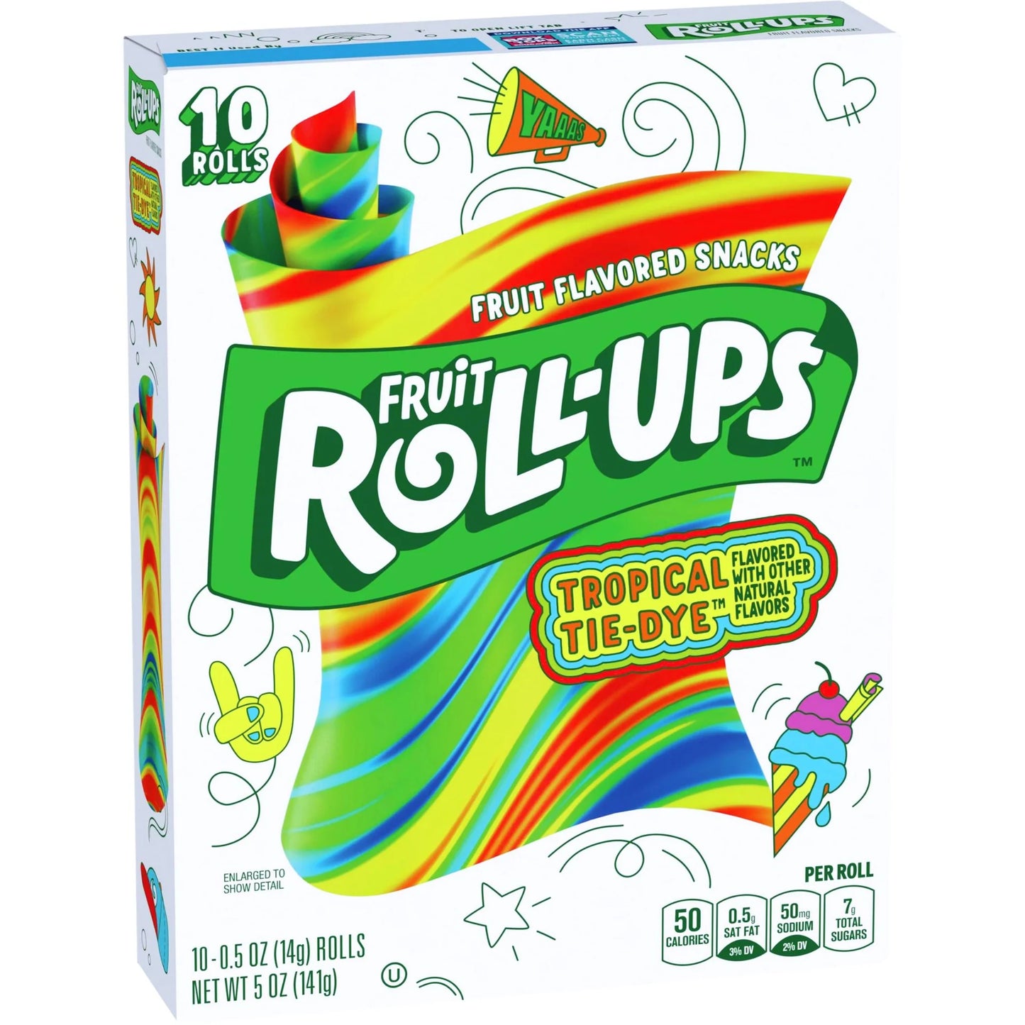 Betty Crocker Fruit Roll-Ups Tropical Tie-dye