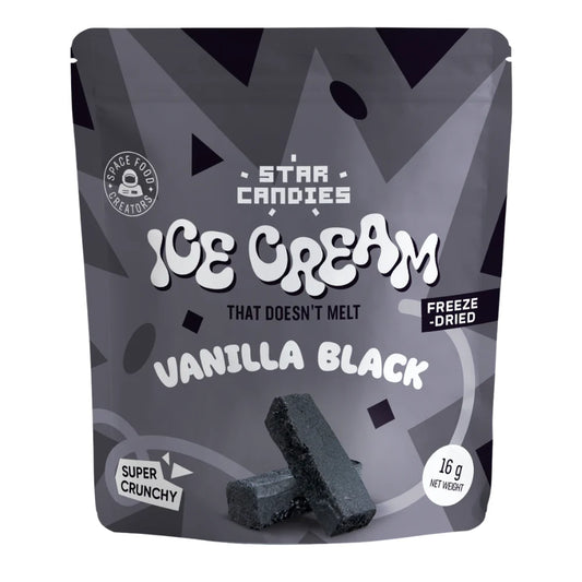 Star Candies Freeze-Dried Ice Cream Vanilla Black