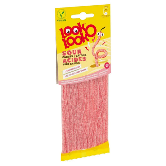 Look O Look Zure Kabels Aardbei 90g