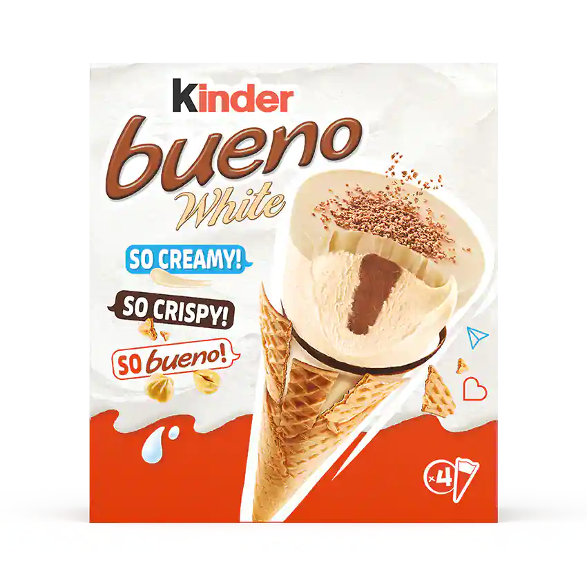 Bueno Ice Cream Wit 4 Stuks