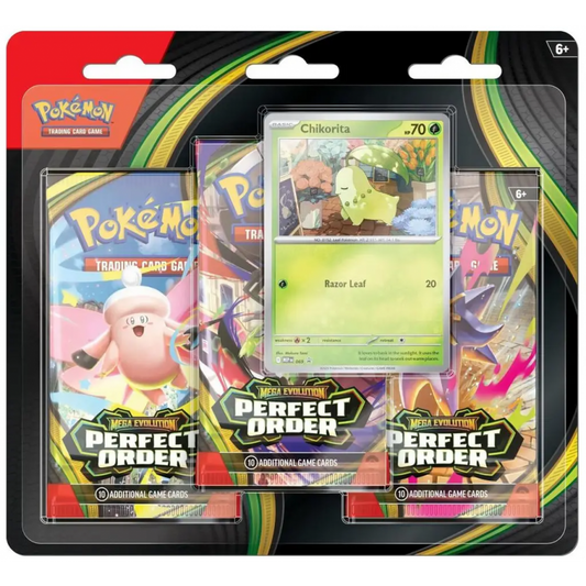 Pokémon Perfect Order Chikorita 3-Pack Blister