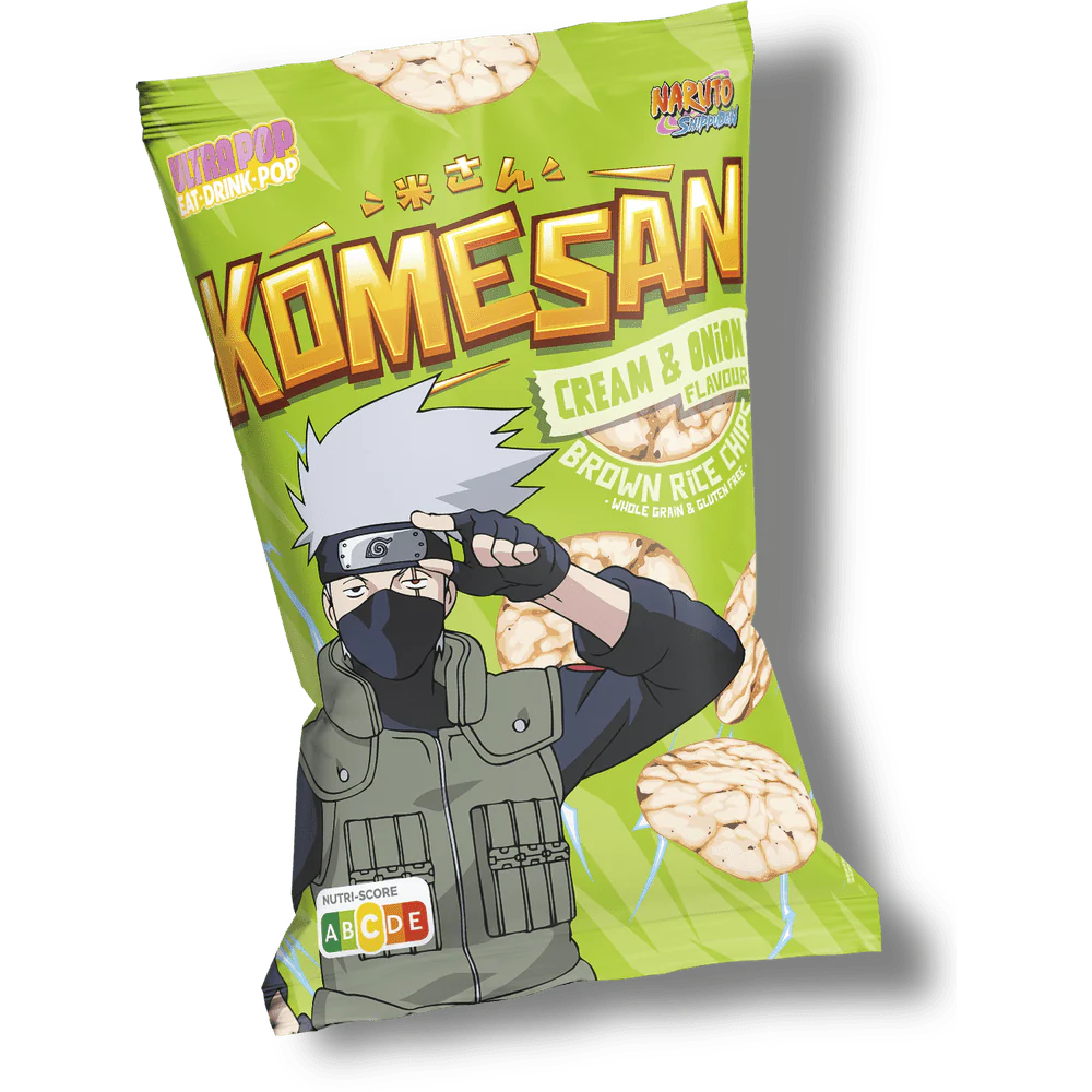 Komesan Naruto Rice Chips Cream And Onion