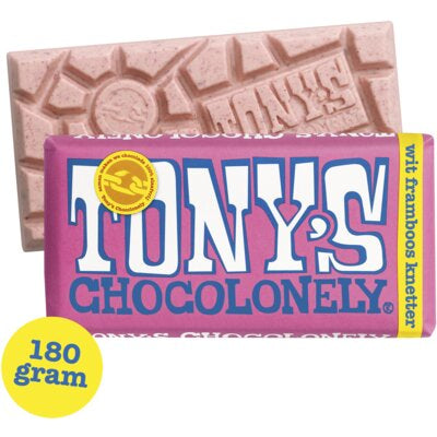 Tony's Chocolonely Reep wit framboos knetter