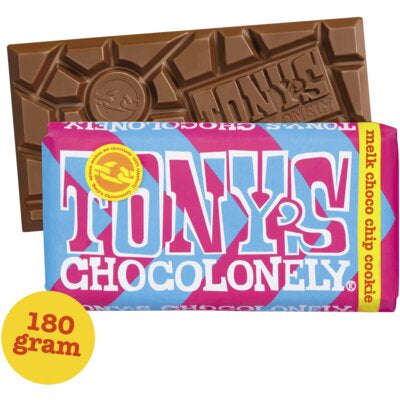 Tony's Chocolonely Reep melk choco chip cookie