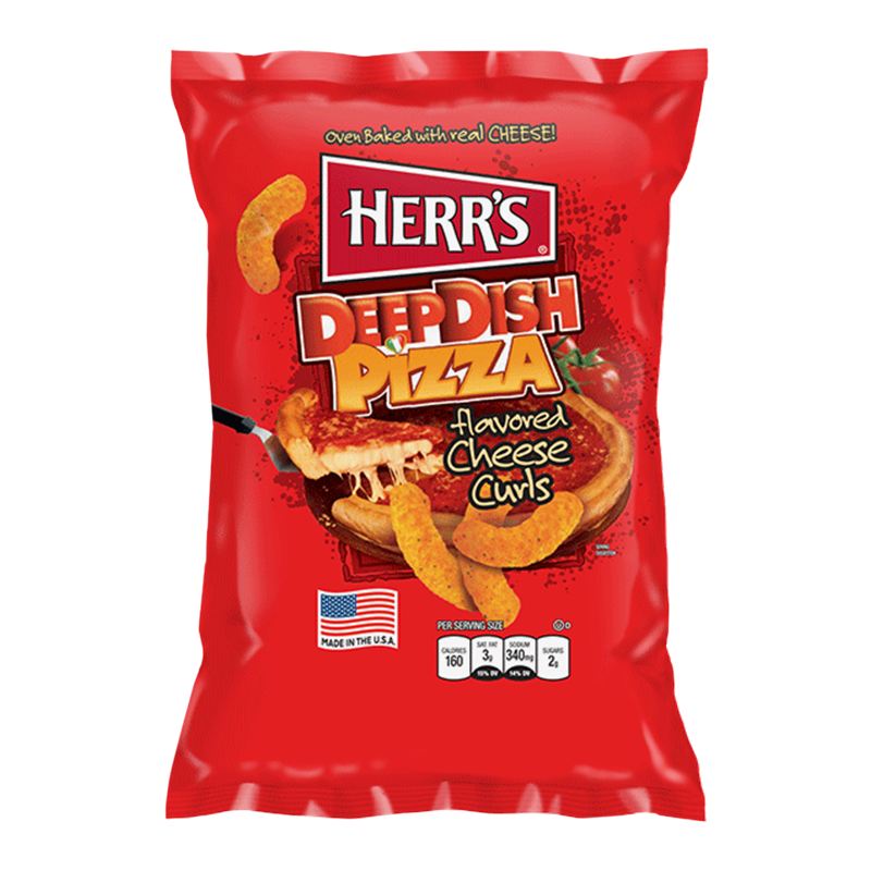 Herr's Deep Dish Pizza Cheese Curls (Groot)