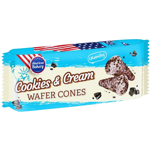 American Bakery Wafer Cones Cookies & Cream