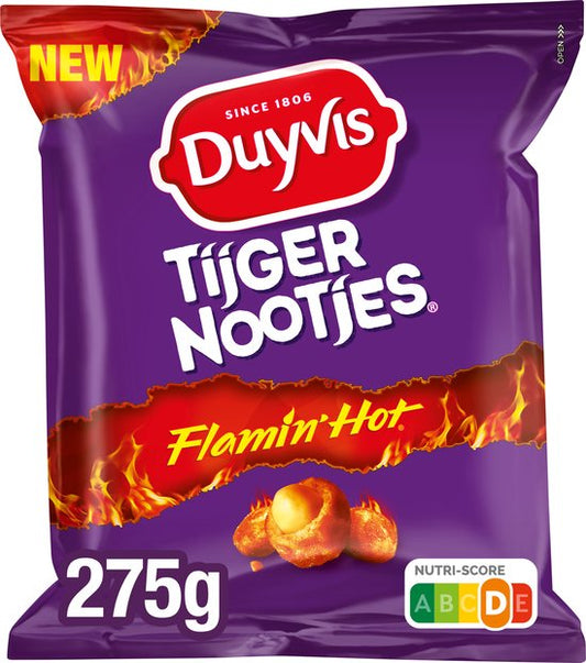 Duyvis Tijger Nootjes Flamin Hot